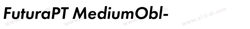 FuturaPT MediumObl字体转换